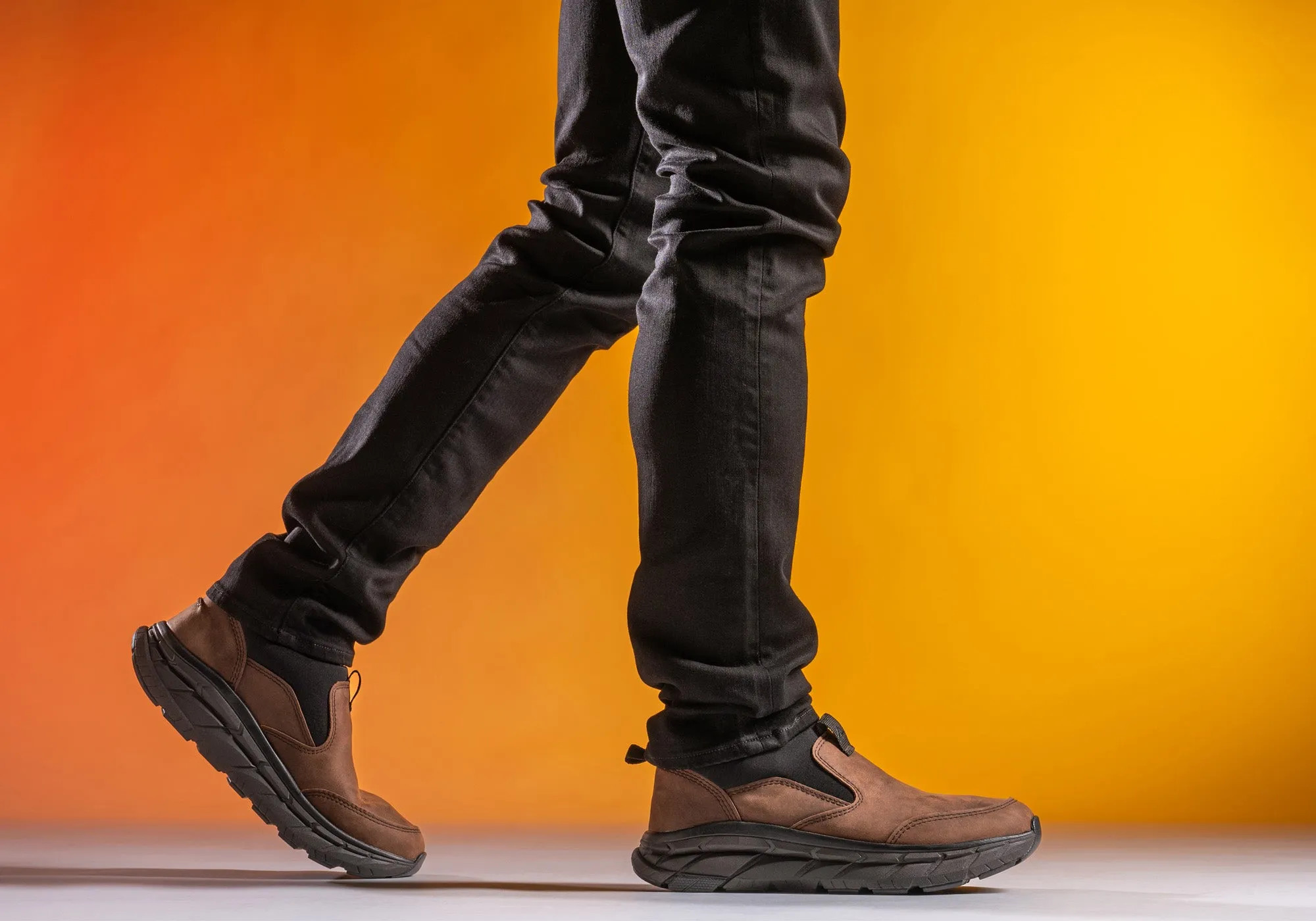 Chaussures de sport Align Protech Valent pour homme en cuir à large ajustement avec soutien de la voûte plantaire