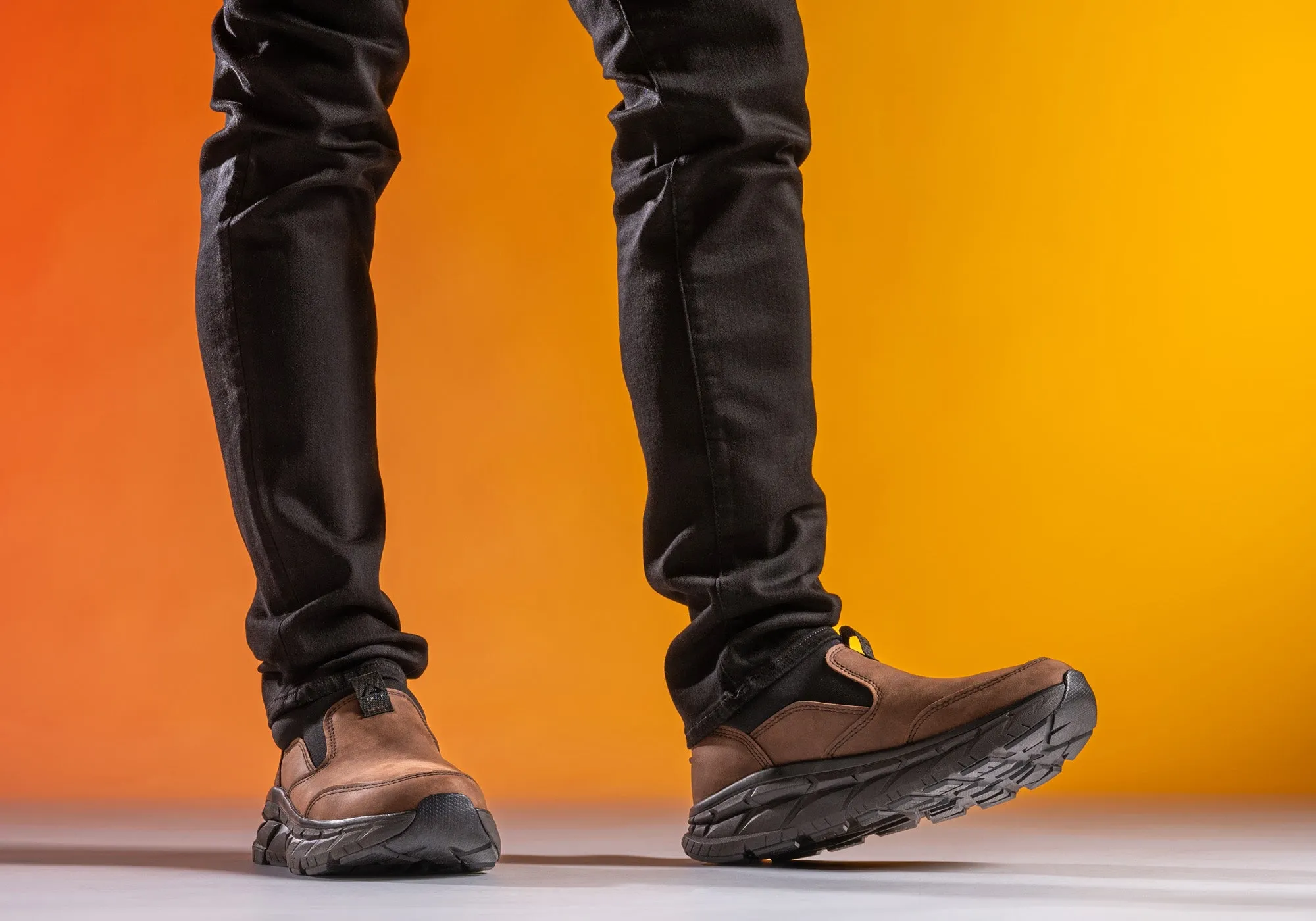 Chaussures de sport Align Protech Valent pour homme en cuir à large ajustement avec soutien de la voûte plantaire