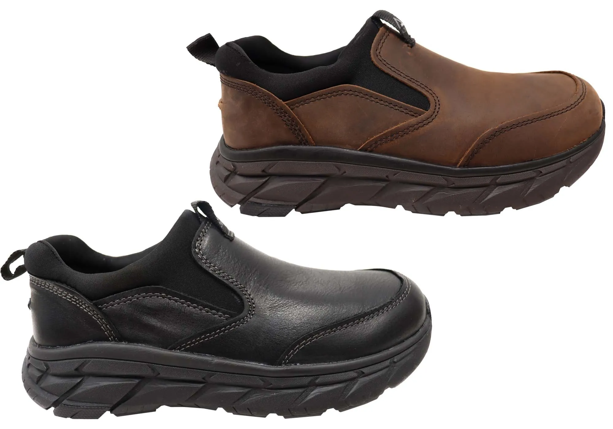 Chaussures de sport Align Protech Valent pour homme en cuir à large ajustement avec soutien de la voûte plantaire