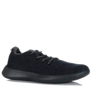 Allbirds Chaussures de Course en Laine pour Homme Noir Naturel