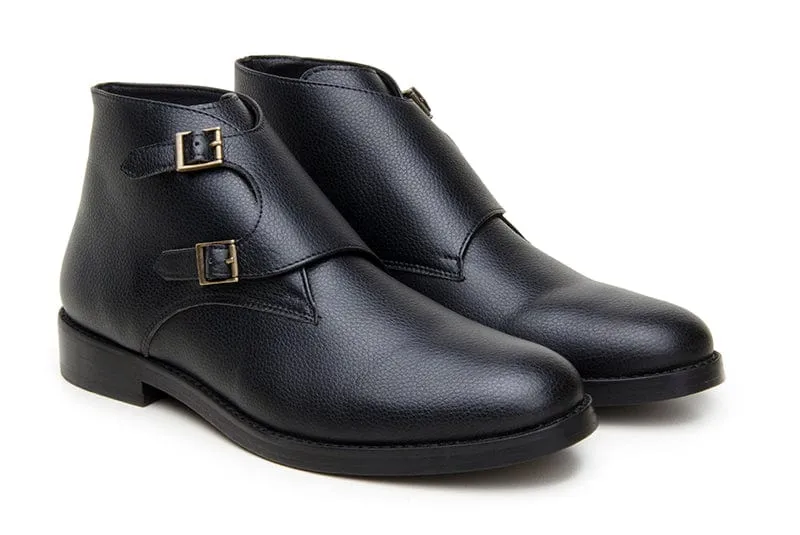 Bottes à boucle en simili-cuir vegan Ambassador | Plusieurs couleurs
