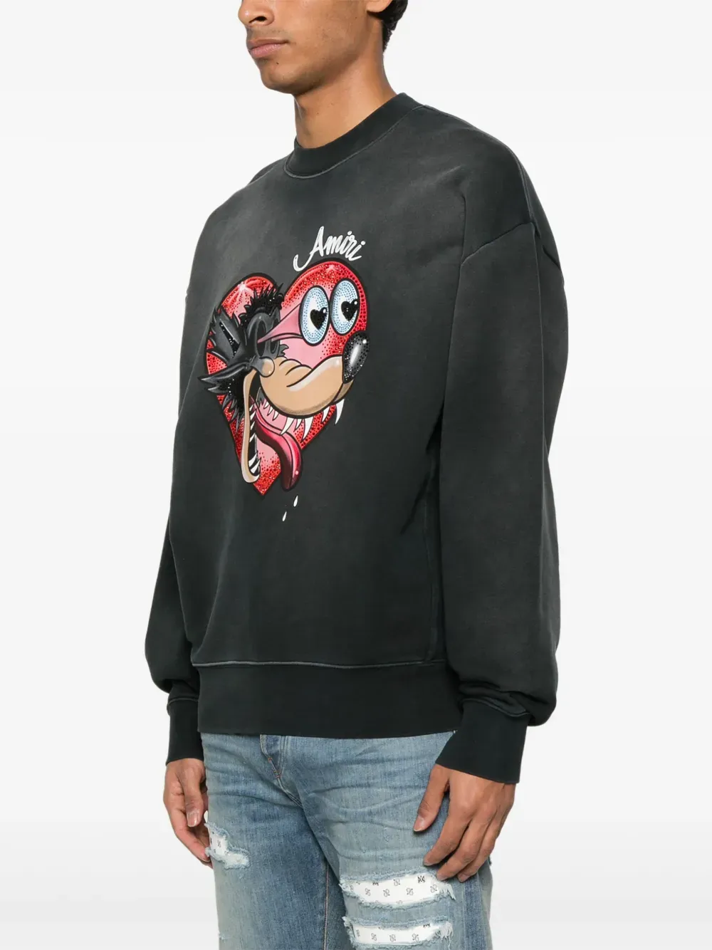AMIRI - Vêtements pour hommes Crew OS Hopeless Romantic_amiri