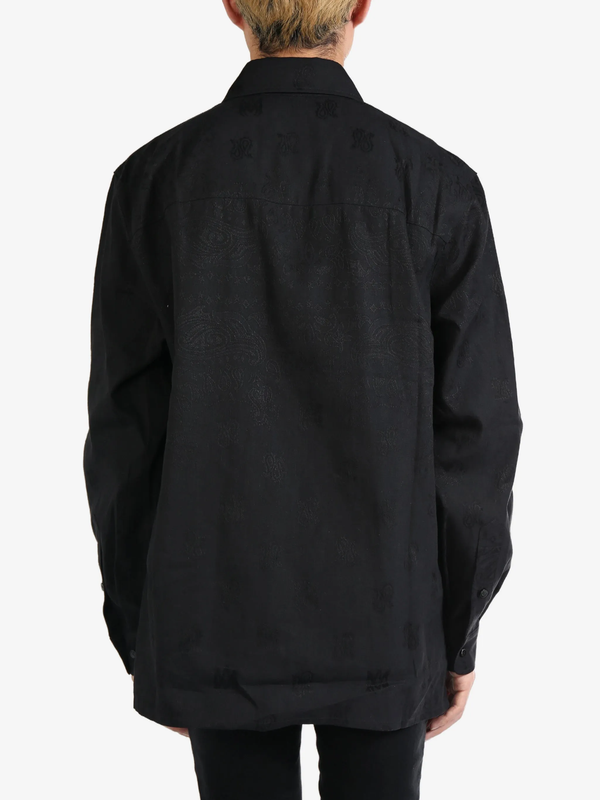 AMIRI - Chemise en lin à motif bandana pour homme