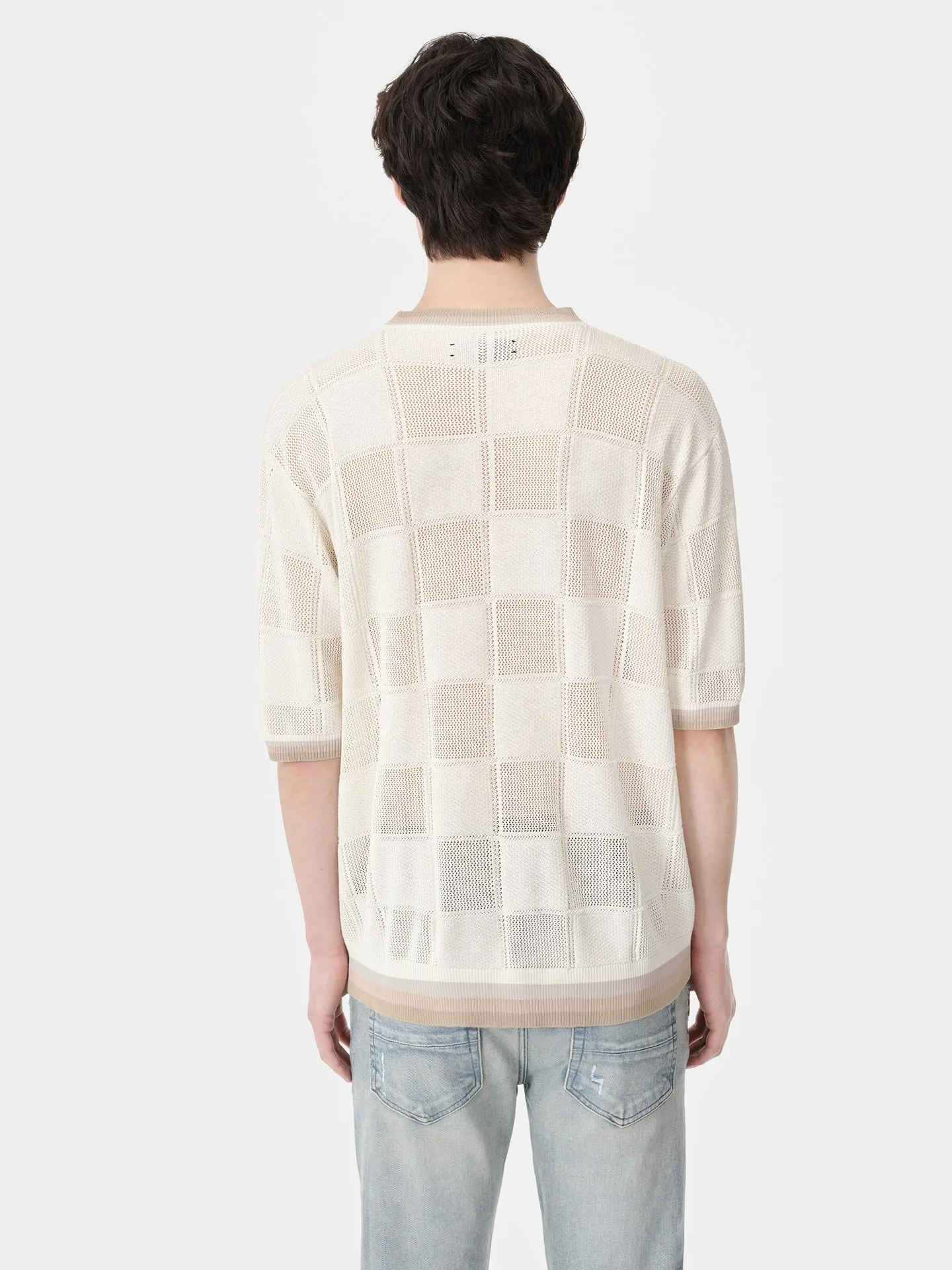 AMIRI - T-shirt à carreaux pour hommes MA_amiri