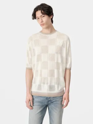 AMIRI - T-shirt à carreaux pour hommes MA_amiri