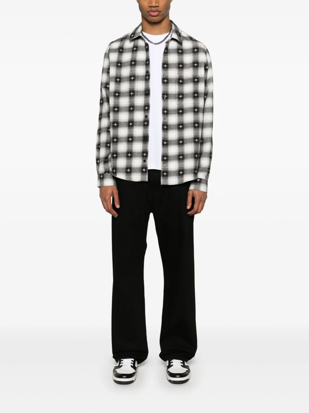 AMIRI - Chemise en flanelle étoilée pour hommes Clothing_amiri