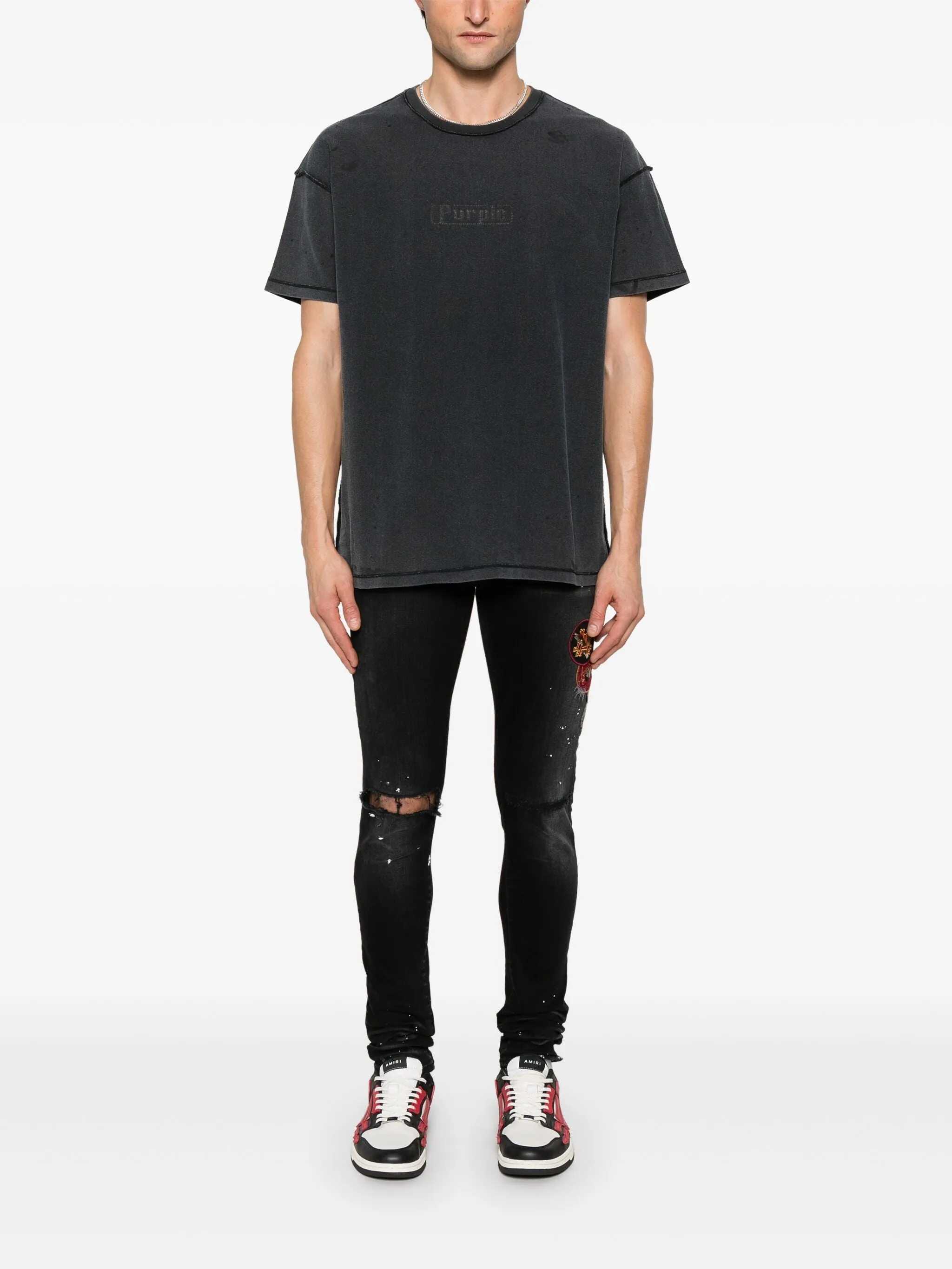 AMIRI - Jean skinny vintage à motifs pour homme