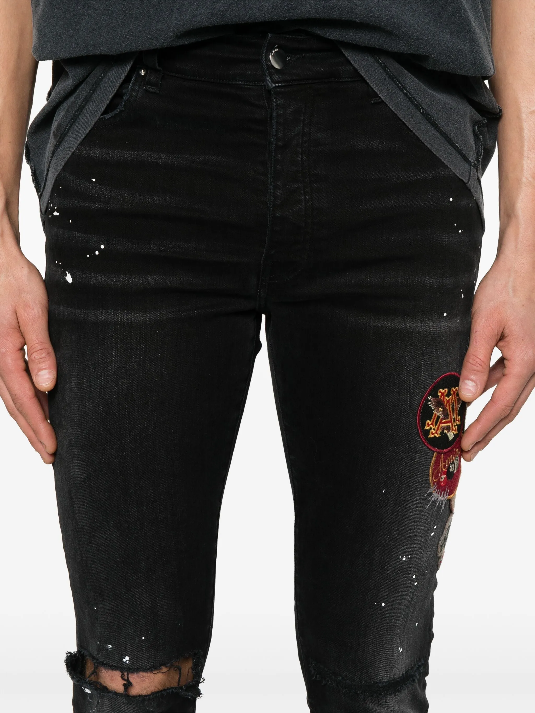 AMIRI - Jean skinny vintage à motifs pour homme