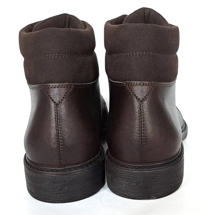 Bottes véganes en cuir Nappa pour hommes Andreas | Marron