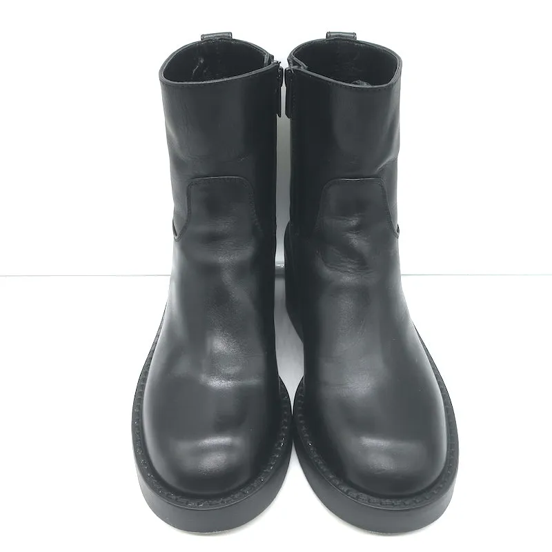 Bottes cheville Noor Ann Demeulemeester en cuir noir taille 36.5