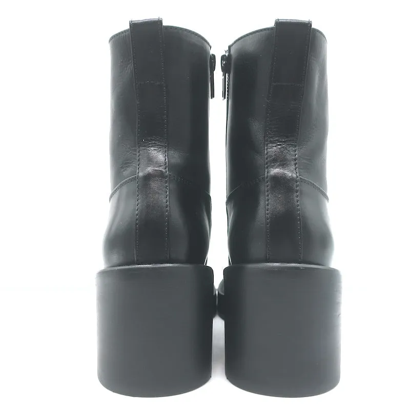 Bottes cheville Noor Ann Demeulemeester en cuir noir taille 36.5