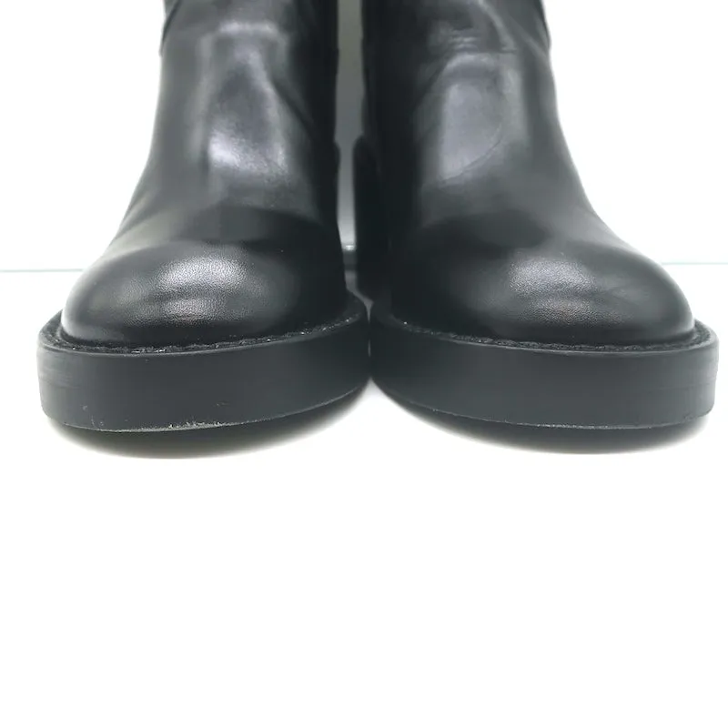 Bottes cheville Noor Ann Demeulemeester en cuir noir taille 36.5