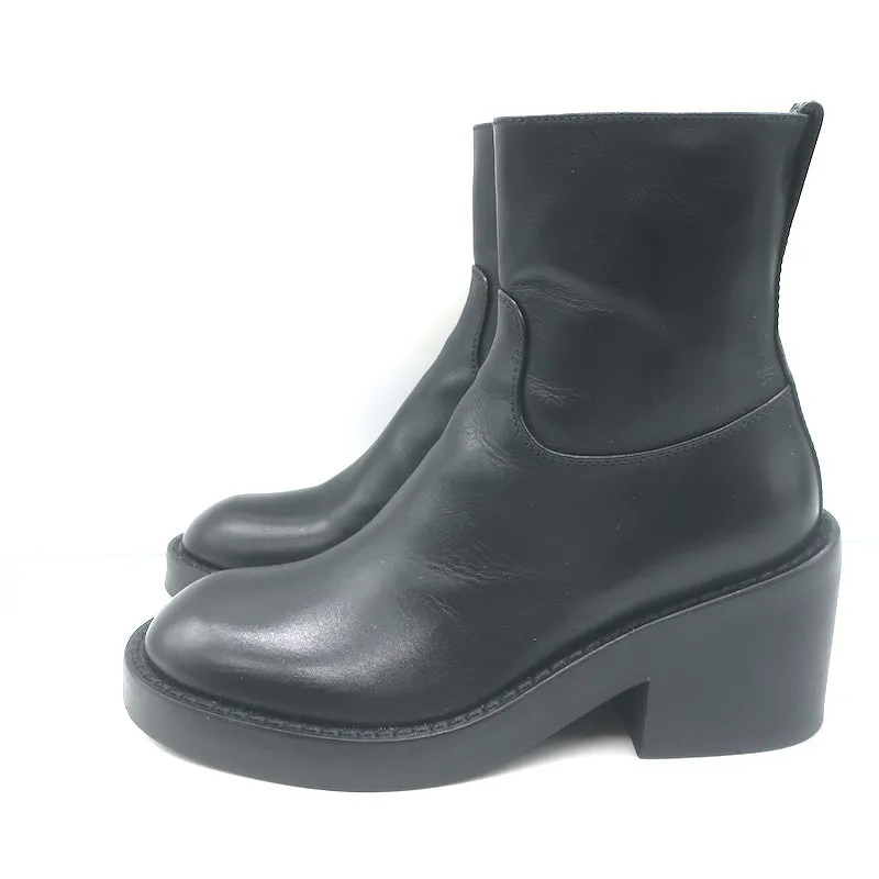Bottes cheville Noor Ann Demeulemeester en cuir noir taille 36.5