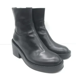 Bottes cheville Noor Ann Demeulemeester en cuir noir taille 36.5