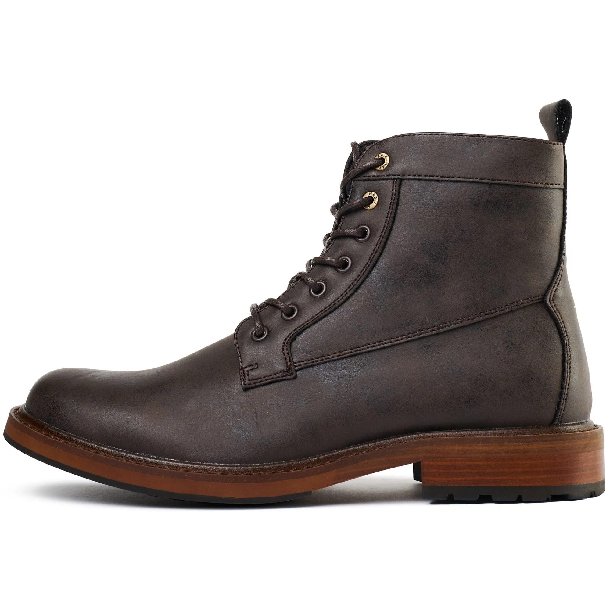 Bottes cheville en simili-cuir vegan pour homme Arame | Marron