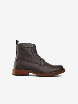 Bottes cheville en simili-cuir vegan pour homme Arame | Marron