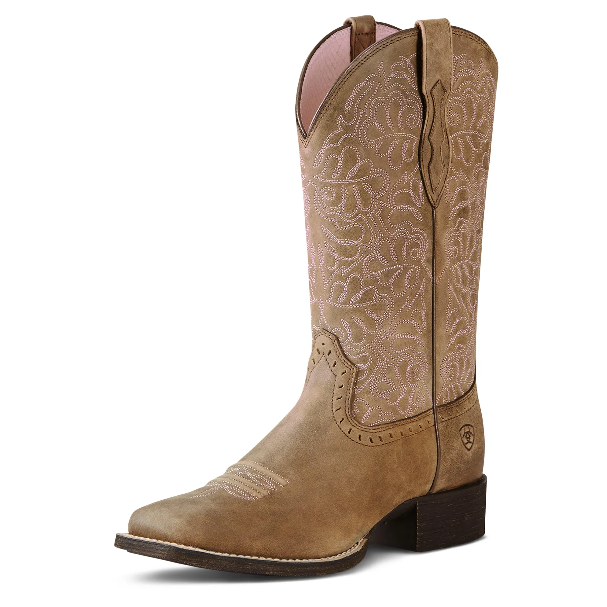 Ariat Bottes Western Round Up Remuda pour Femmes Marron Bomber Ariat Chaussures