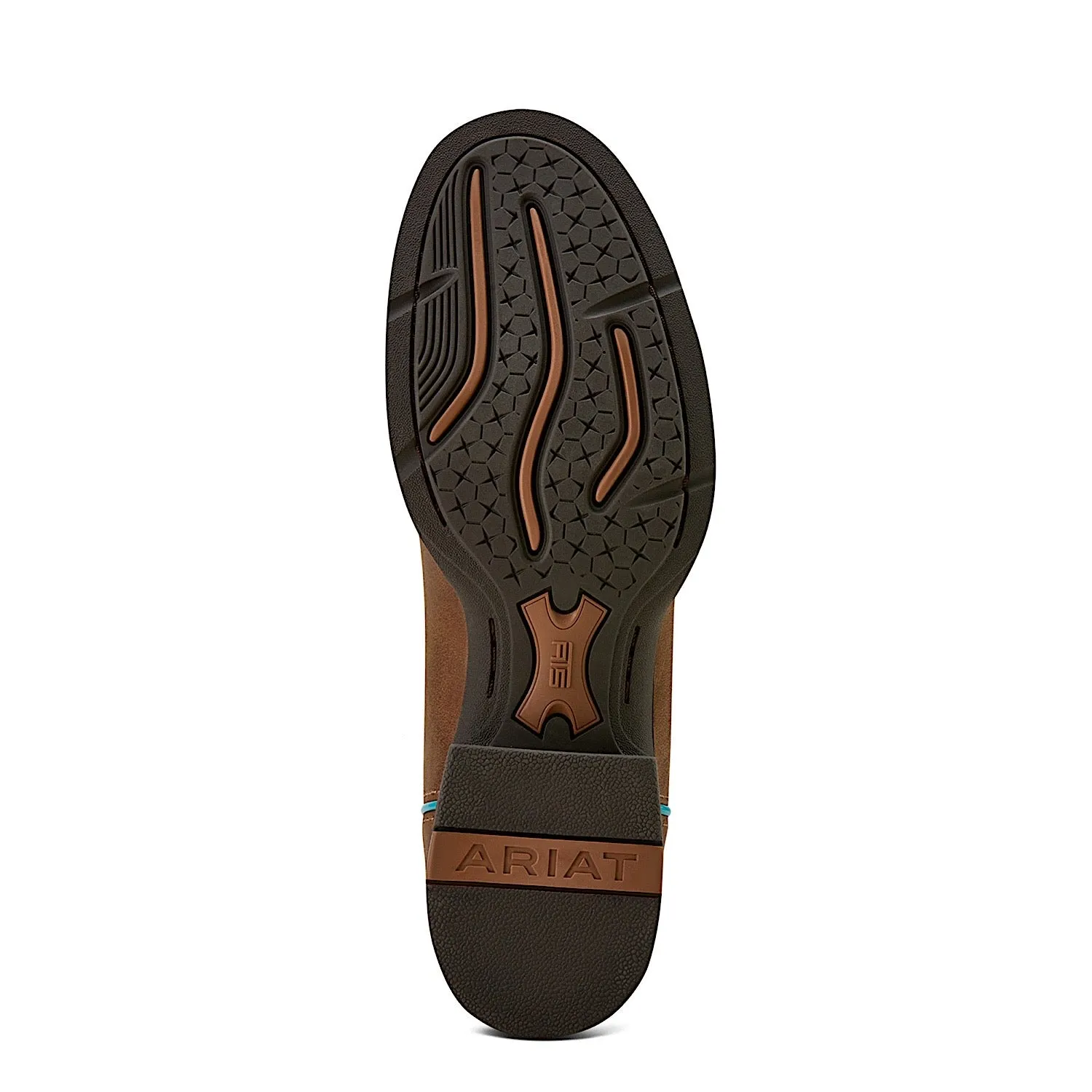 Bottes western stretchfit à bout rond pour femmes Ariat - Sandstorm/Ivoire vieilli Chaussures Ariat