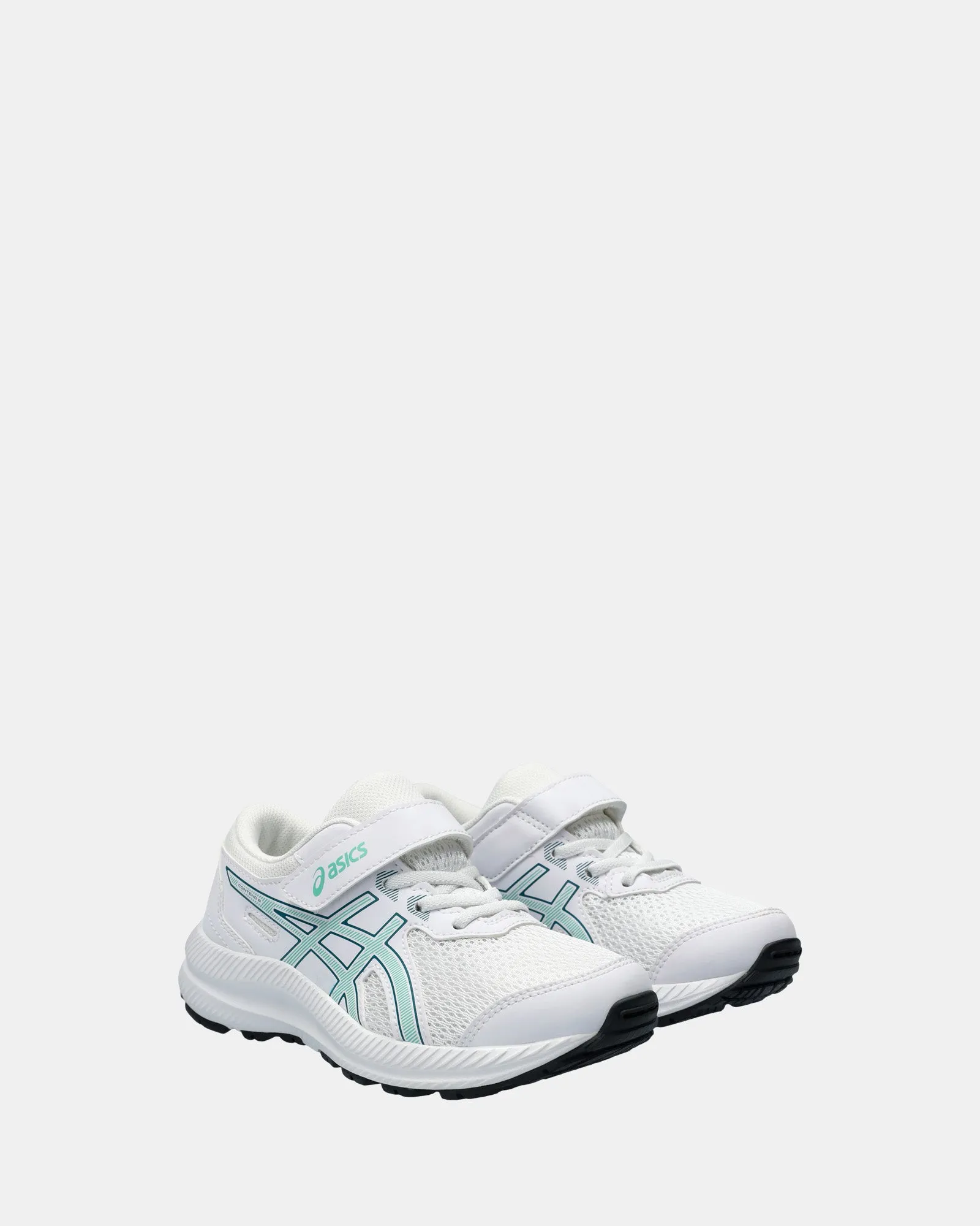 Chaussures Asics pour enfants Contend 8 Préscolaire Blanc/Vert Aurore