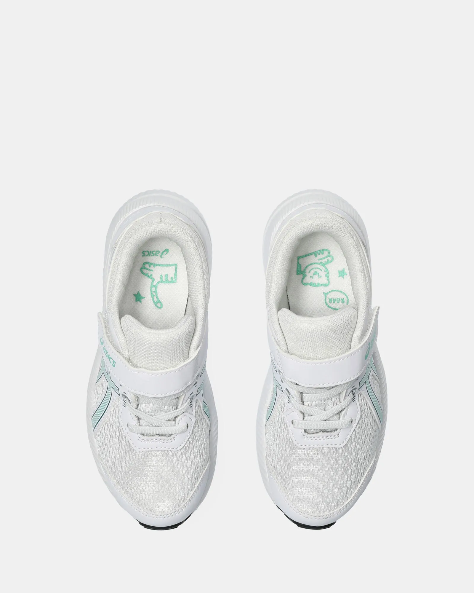 Chaussures Asics pour enfants Contend 8 Préscolaire Blanc/Vert Aurore