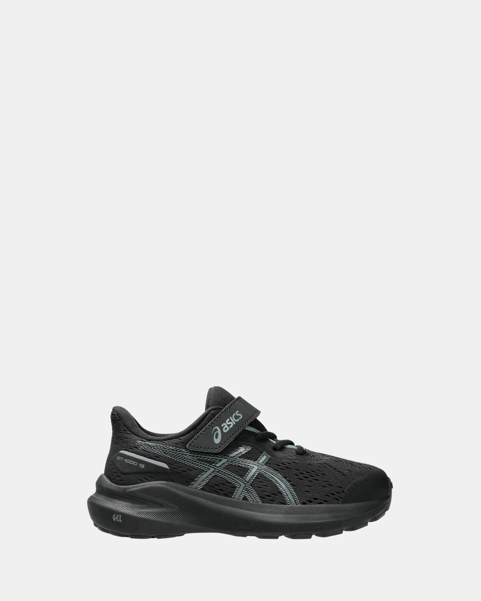 Chaussures Asics Enfant GT-1000 13 Noir École Primaire Noir/Gris Acier