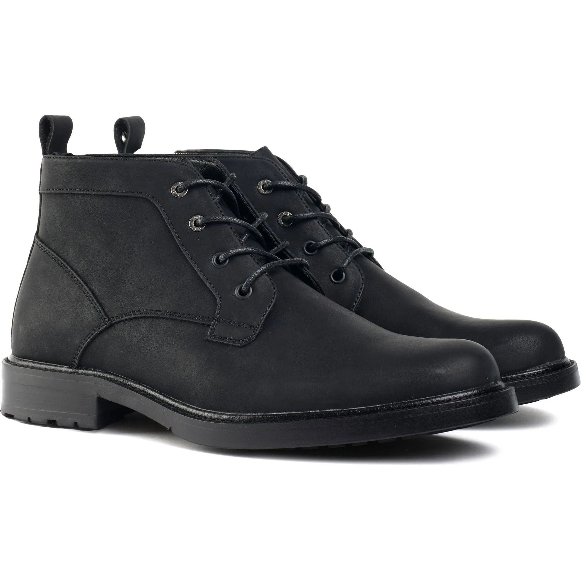 Bottes Chukka en Cuir Végan pour Homme Aspar | Noir