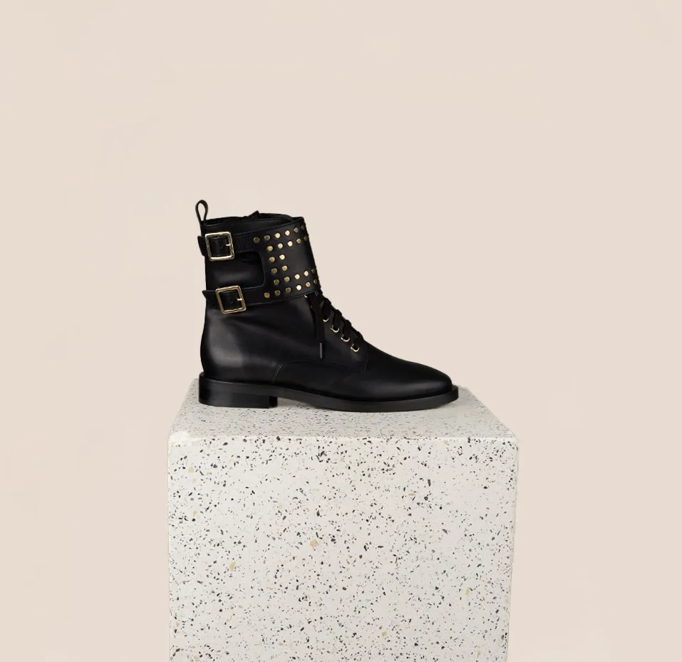 Asti Boucle - Cuir Noir