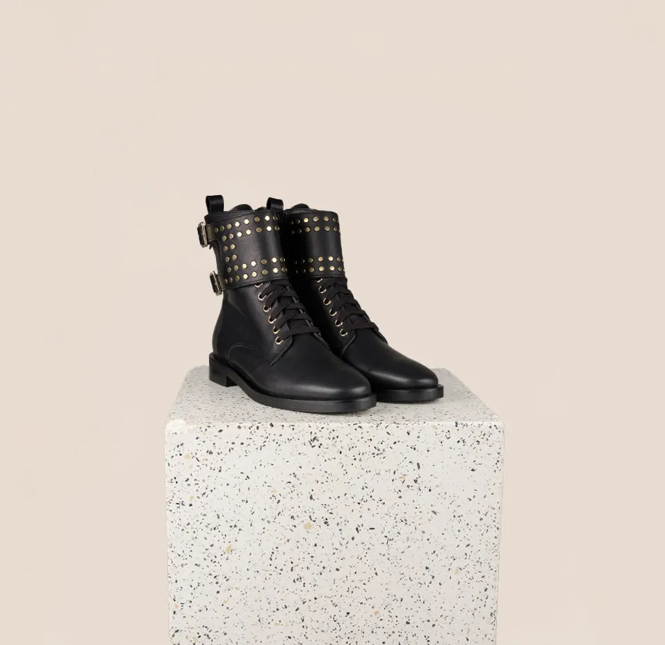 Asti Boucle - Cuir Noir
