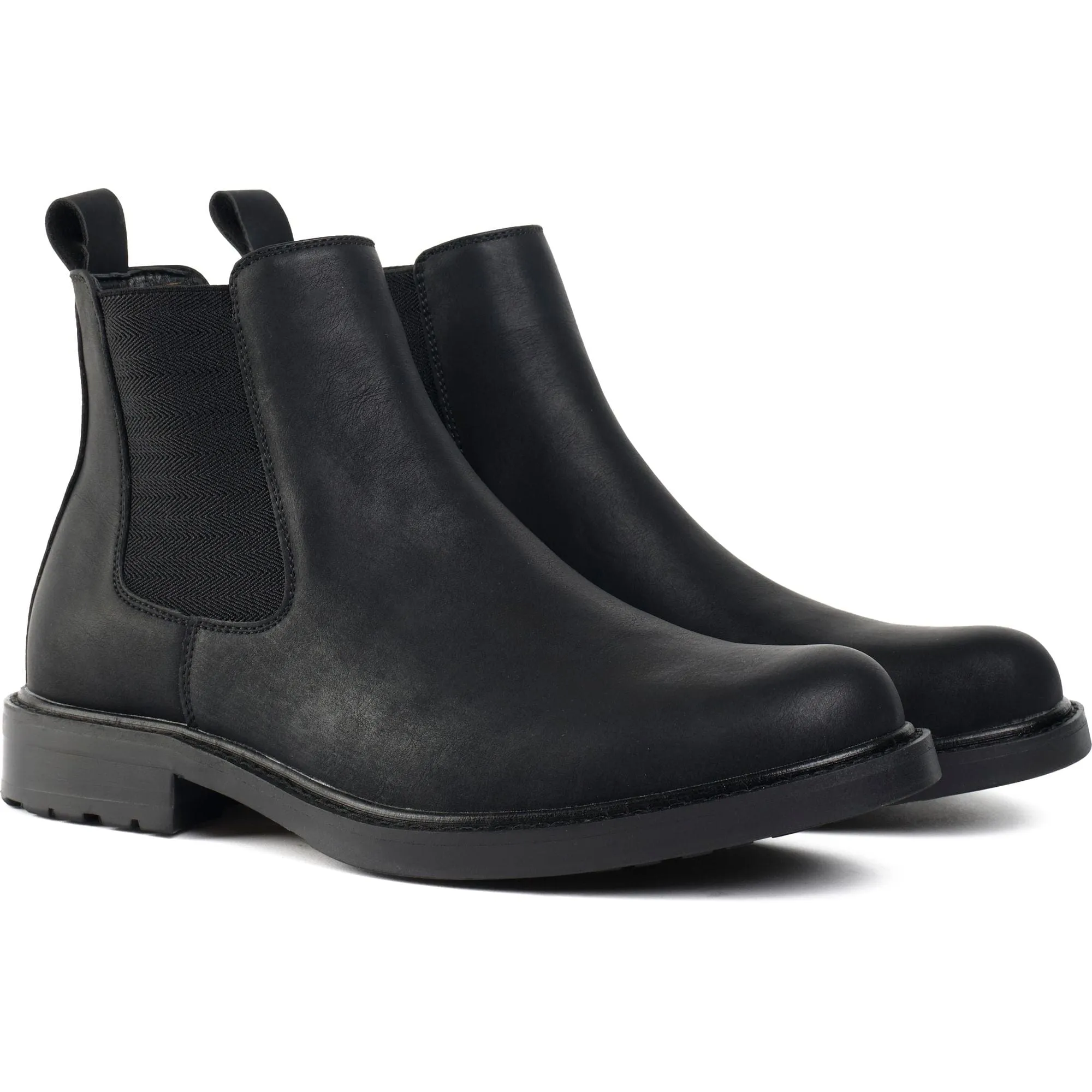 Bottes Chelsea en similicuir pour homme Auber | Noir