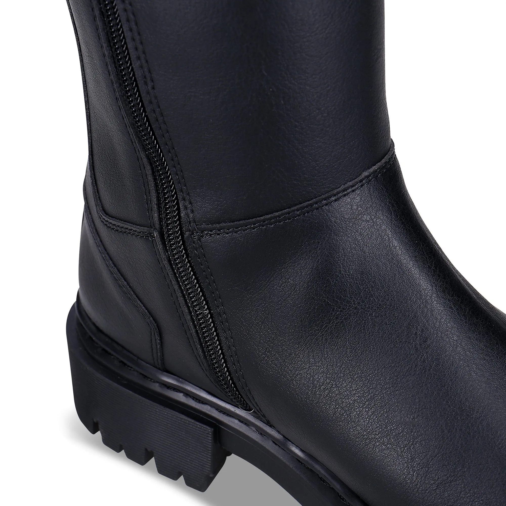 Bottes en similicuir pour femme Aurora | Noir