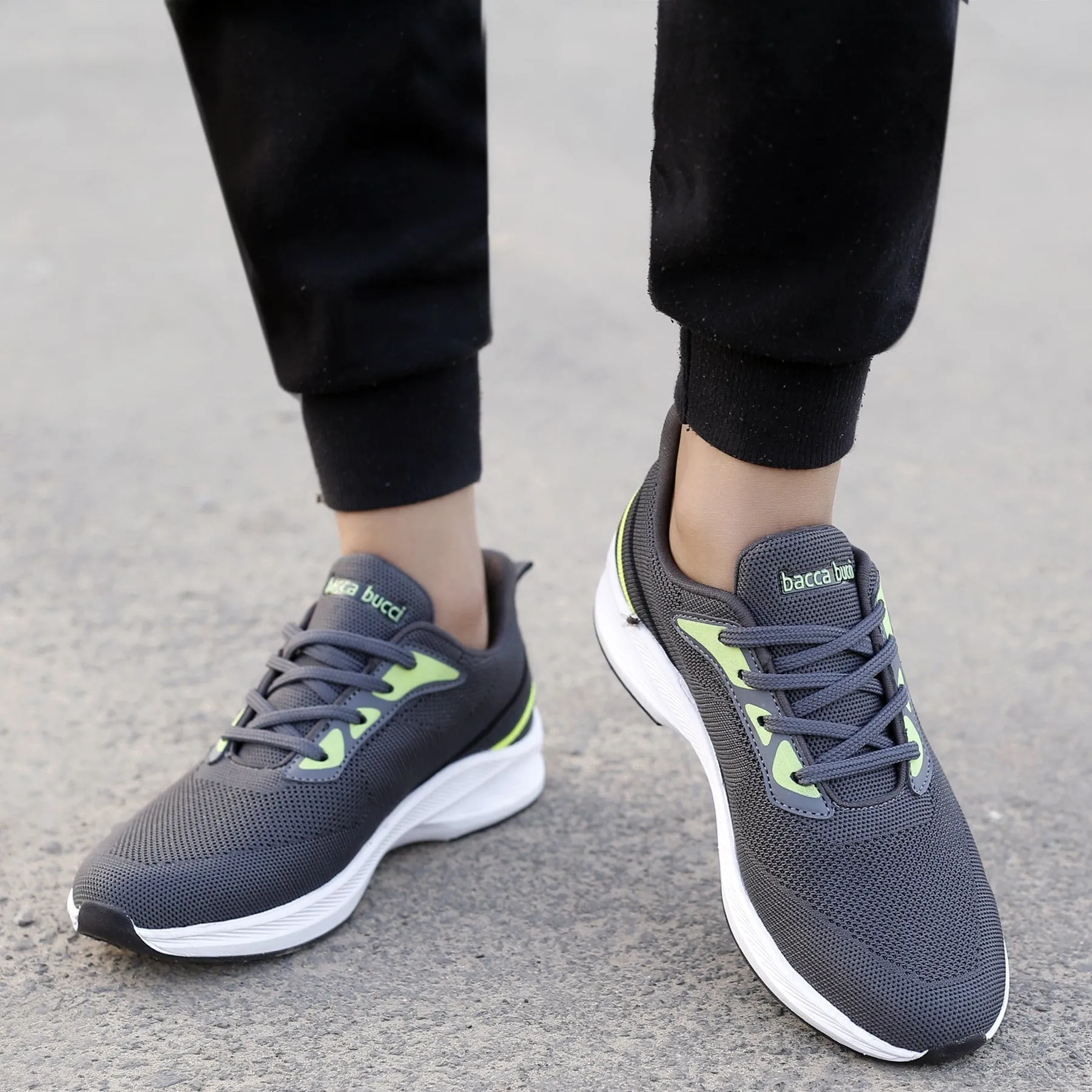 Bacca Bucci Chaussures de Sport Tricotées Essentielles pour Garçons ou Filles (Âge : 8 ans à 12 ans)