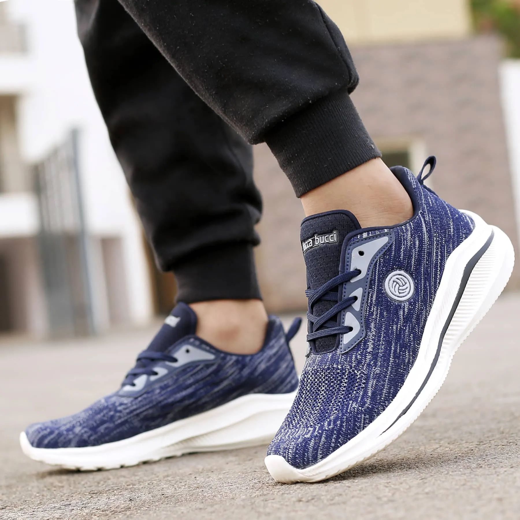 Bacca Bucci Chaussures de Sport Tricotées Essentielles pour Garçons ou Filles (Âge : 8 à 12 ans)