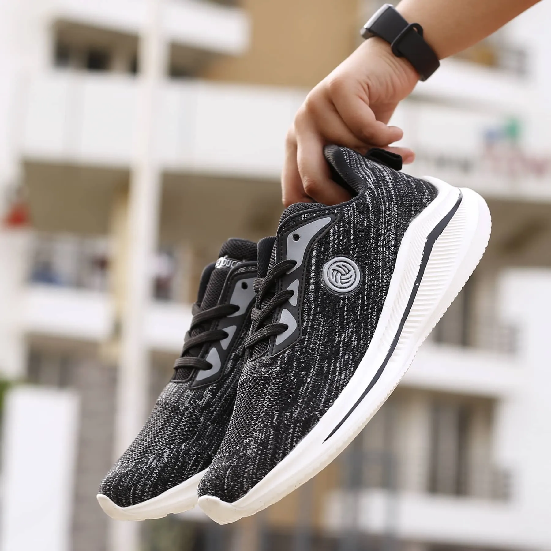 Bacca Bucci Chaussures de Sport Tricotées Essentielles pour Garçons ou Filles (Âge : 8 à 12 ans)