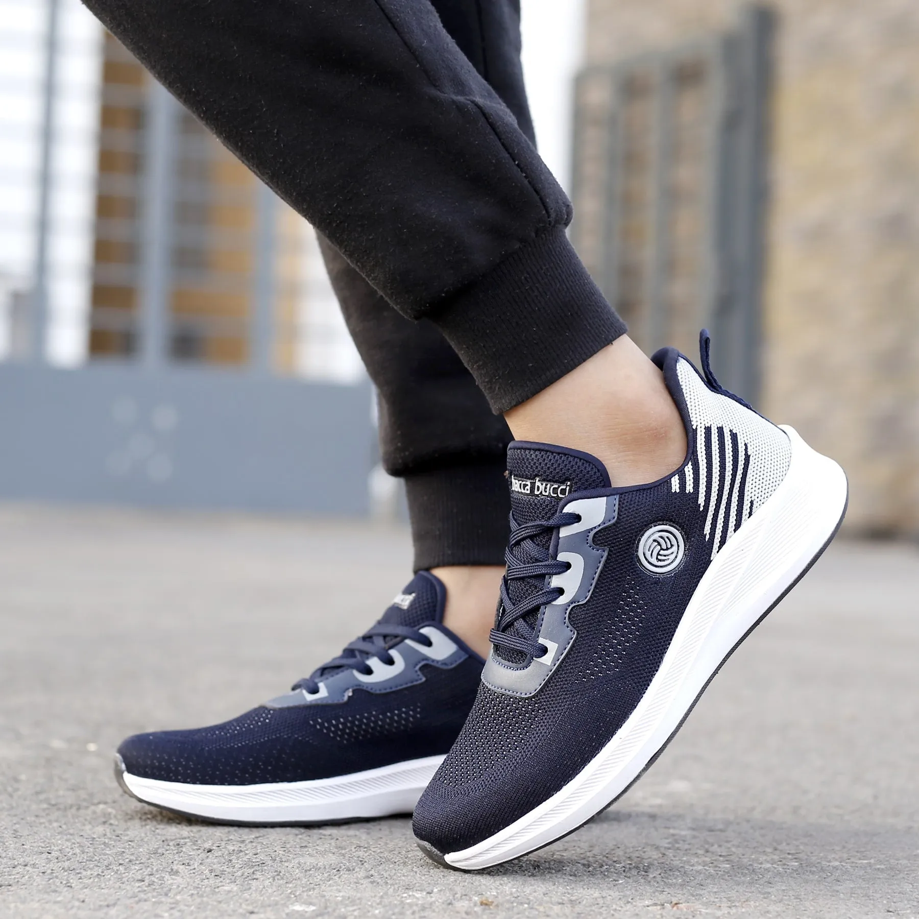 Bacca Bucci Chaussures de Sport Tricotées Essentielles pour Garçons ou Filles (Âge : 8 à 12 ans)