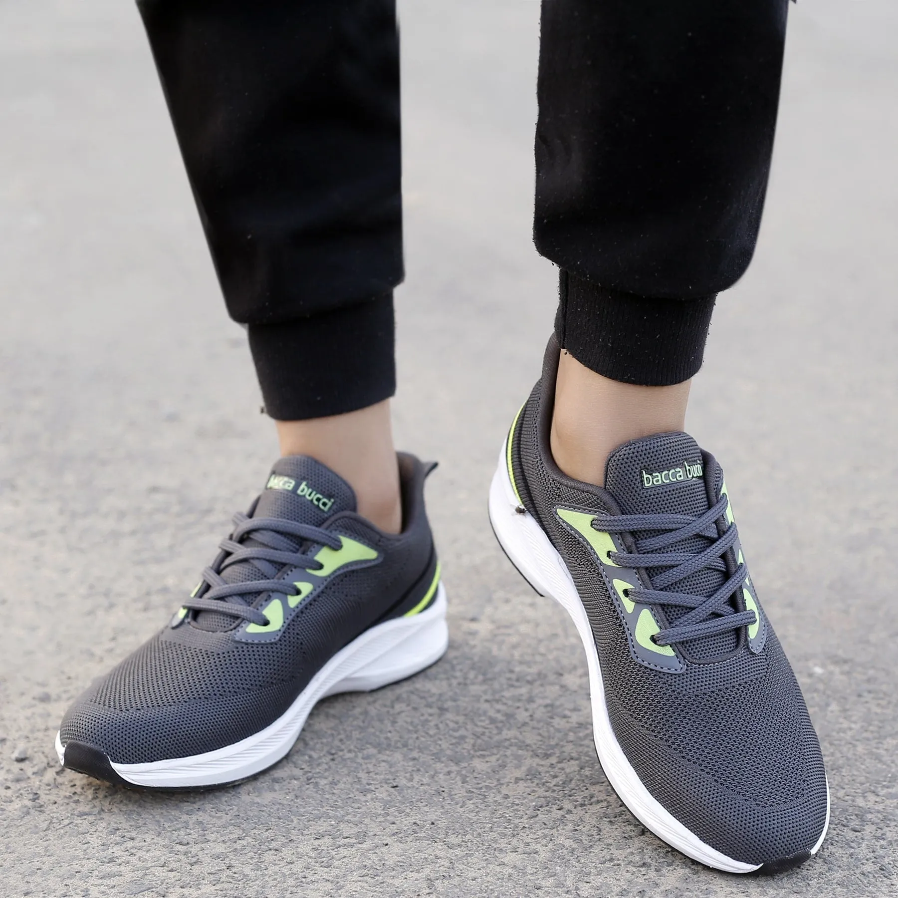 Bacca Bucci Chaussures de Sport Tricotées Essentielles pour Garçons ou Filles (Âge : 8 à 12 ans)