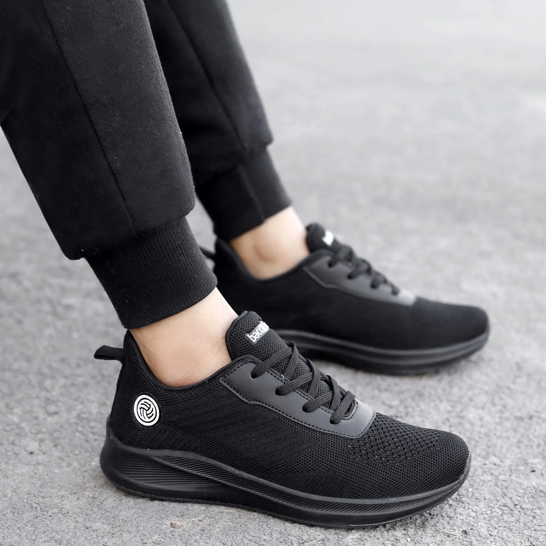 Bacca Bucci Chaussures de Sport Tricotées Essentielles pour Garçons ou Filles (Âge : 8 à 12 ans)
