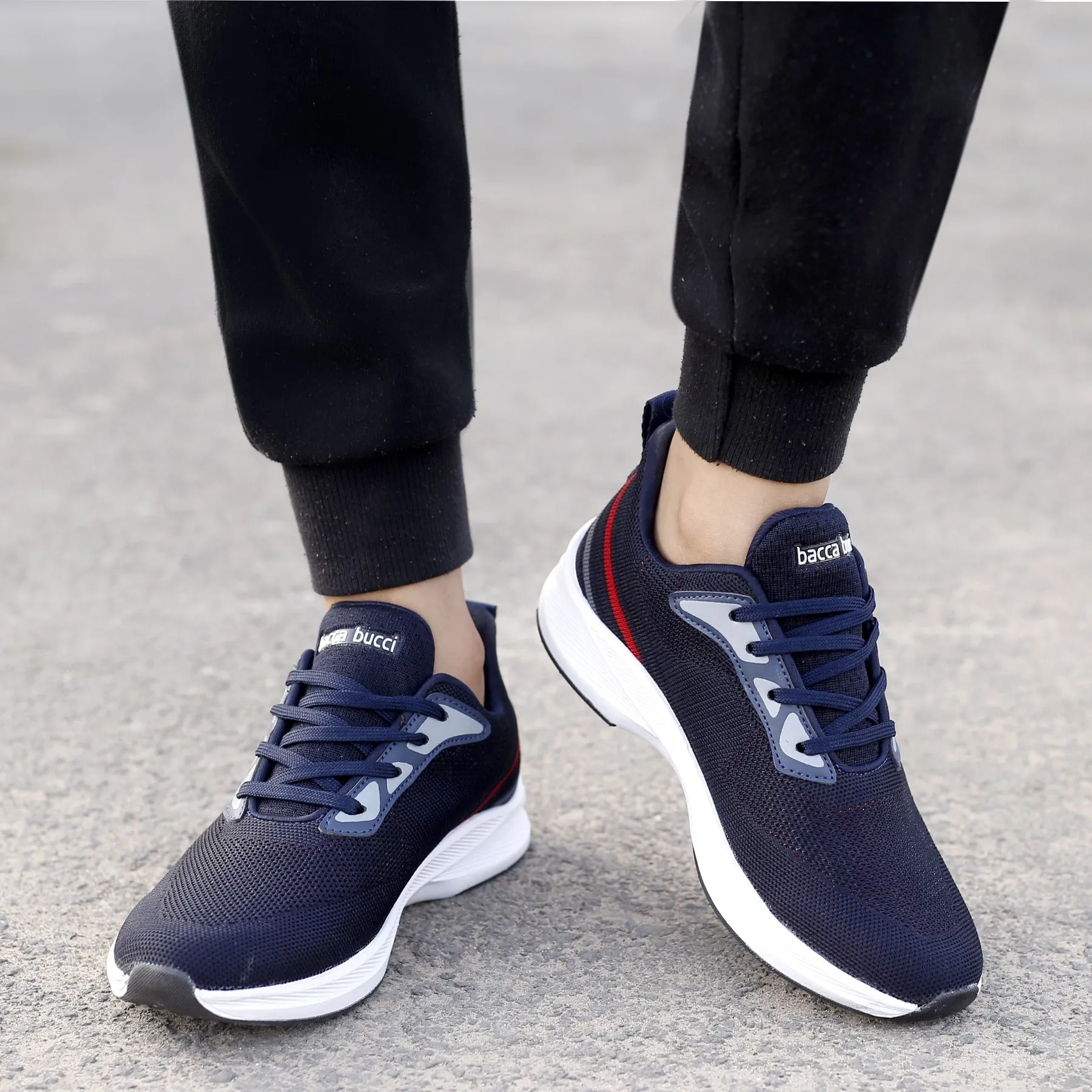 Bacca Bucci Chaussures de Sport Tricotées Essentielles pour Garçons ou Filles (Âge : 8 à 12 ans)