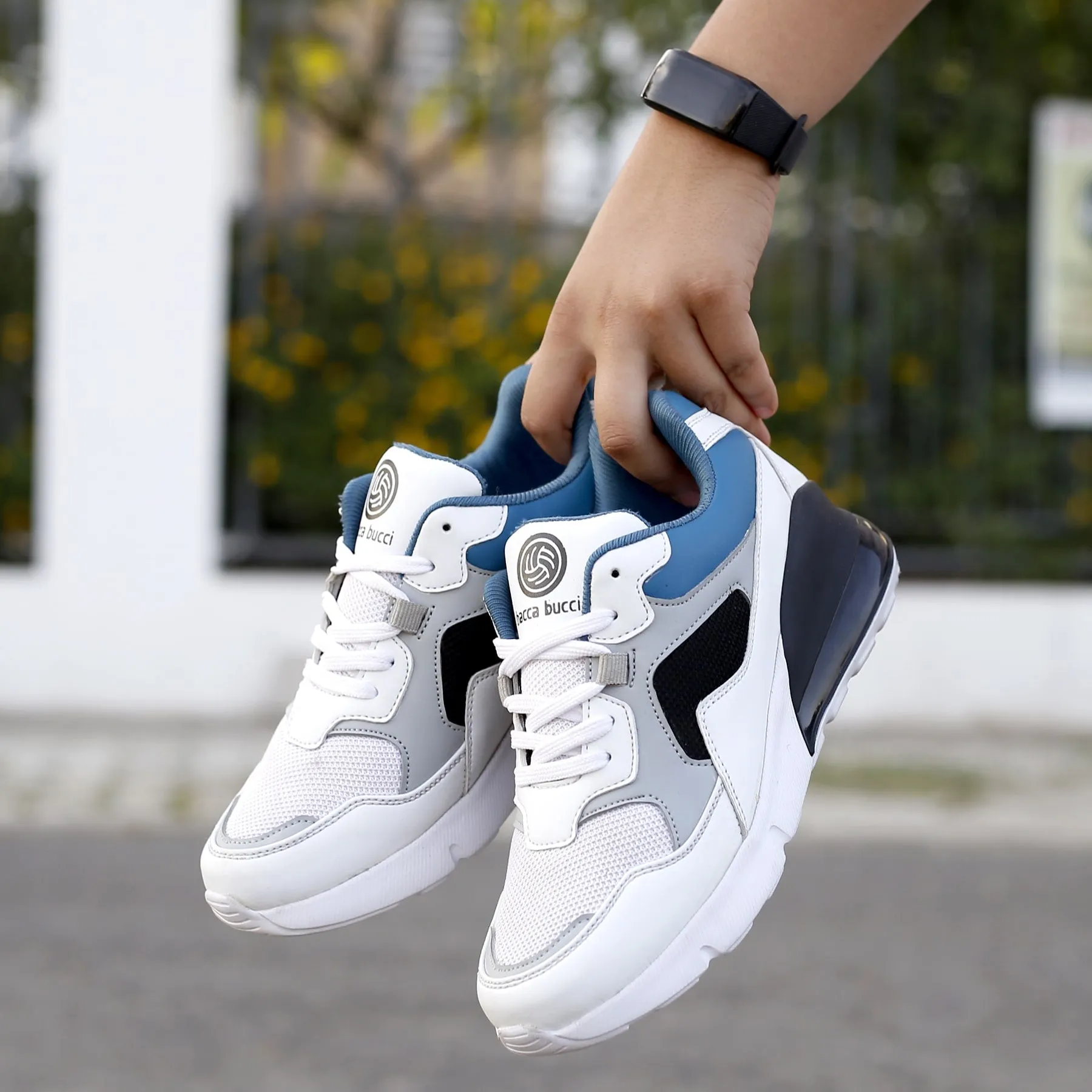 Bacca Bucci Garçons ou Filles Sneakers Urbains Rétro à Motifs Bloqués (Âge : 8 à 12 Ans)