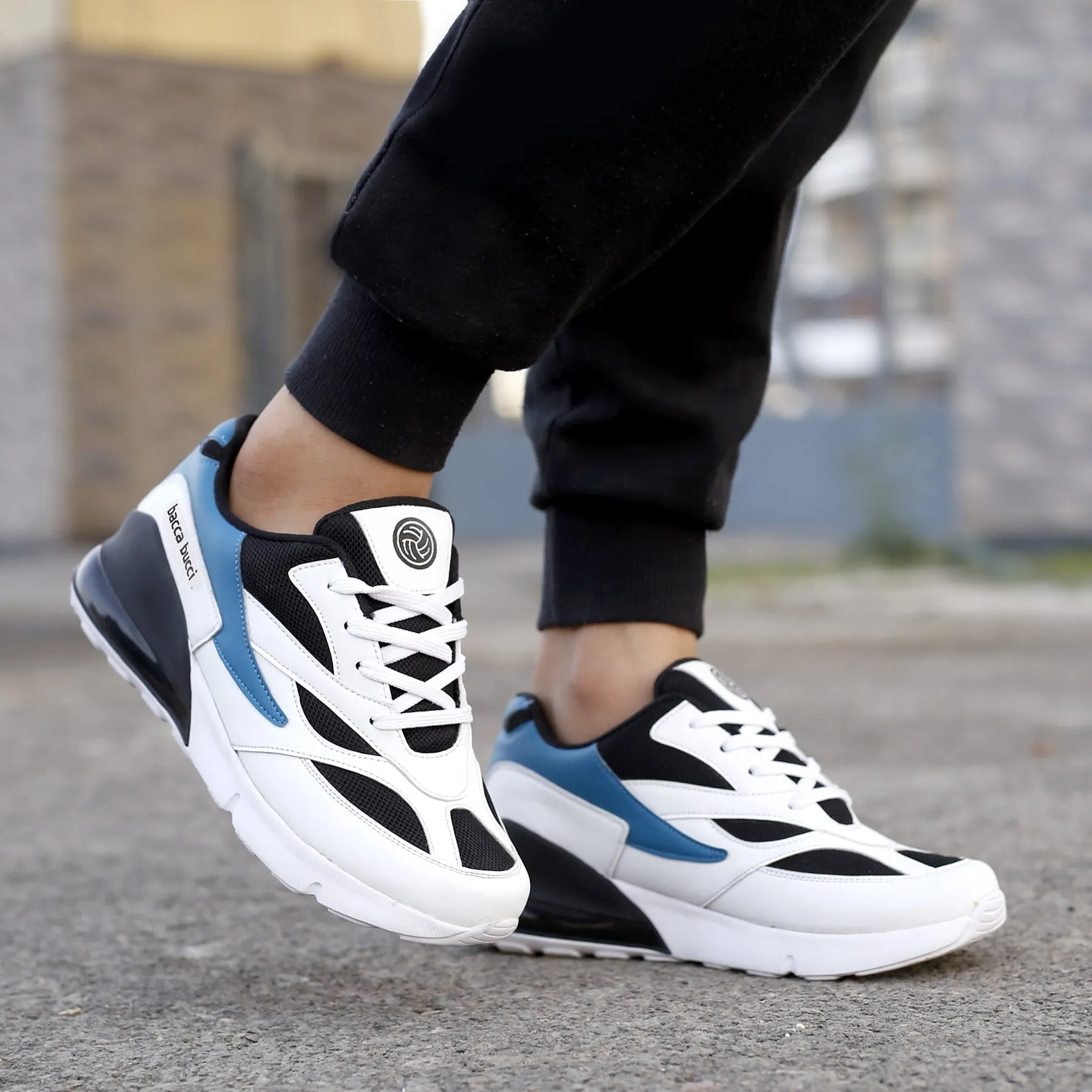 Bacca Bucci Garçons ou Filles Chaussures de Sport Urbaines Rétro pour Marche, Course, Fête et Amusement (Âge : 8 à 12 Ans)