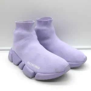 Balenciaga Speed 2.0 Chaussettes Baskets Tricot extensible Lilas Taille 9