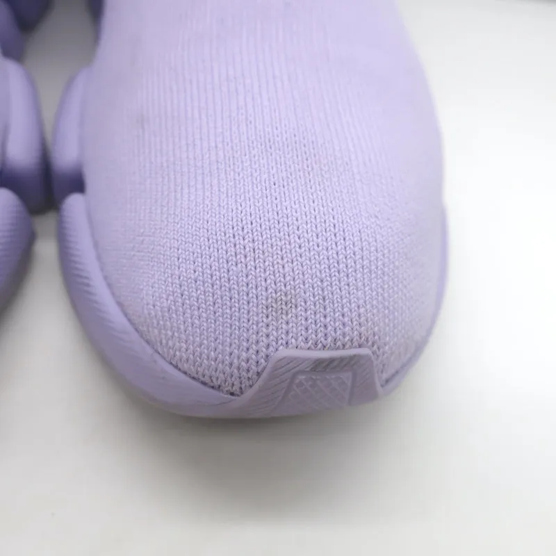 Balenciaga Speed 2.0 Chaussettes Baskets Tricot extensible Lilas Taille 9