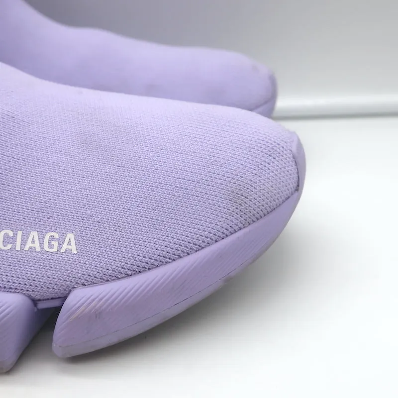 Balenciaga Speed 2.0 Chaussettes Baskets Tricot extensible Lilas Taille 9
