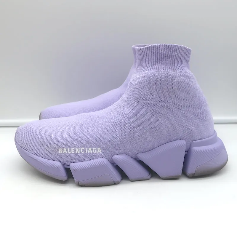 Balenciaga Speed 2.0 Chaussettes Baskets Tricot extensible Lilas Taille 9