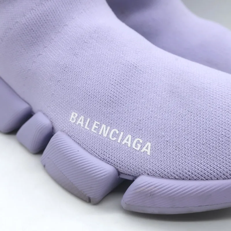 Balenciaga Speed 2.0 Chaussettes Baskets Tricot extensible Lilas Taille 9