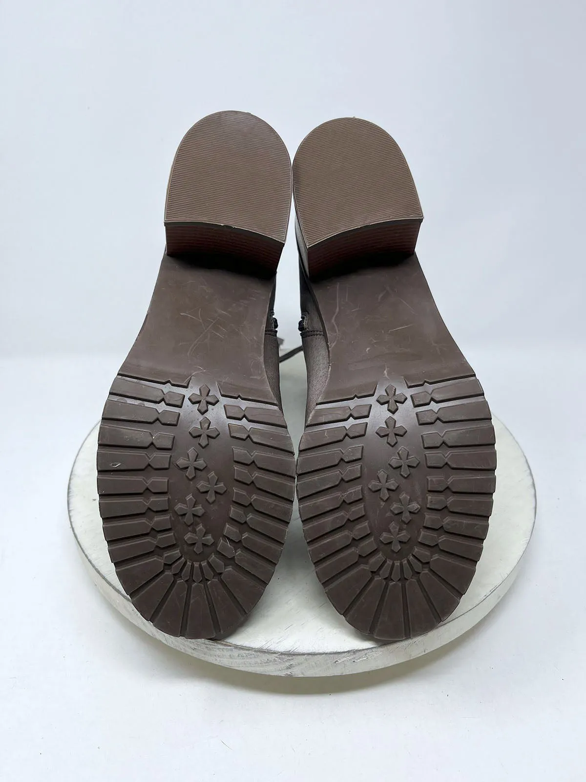 BC Footwear Taille 10 Bottes chevilles délavées taupe et marron