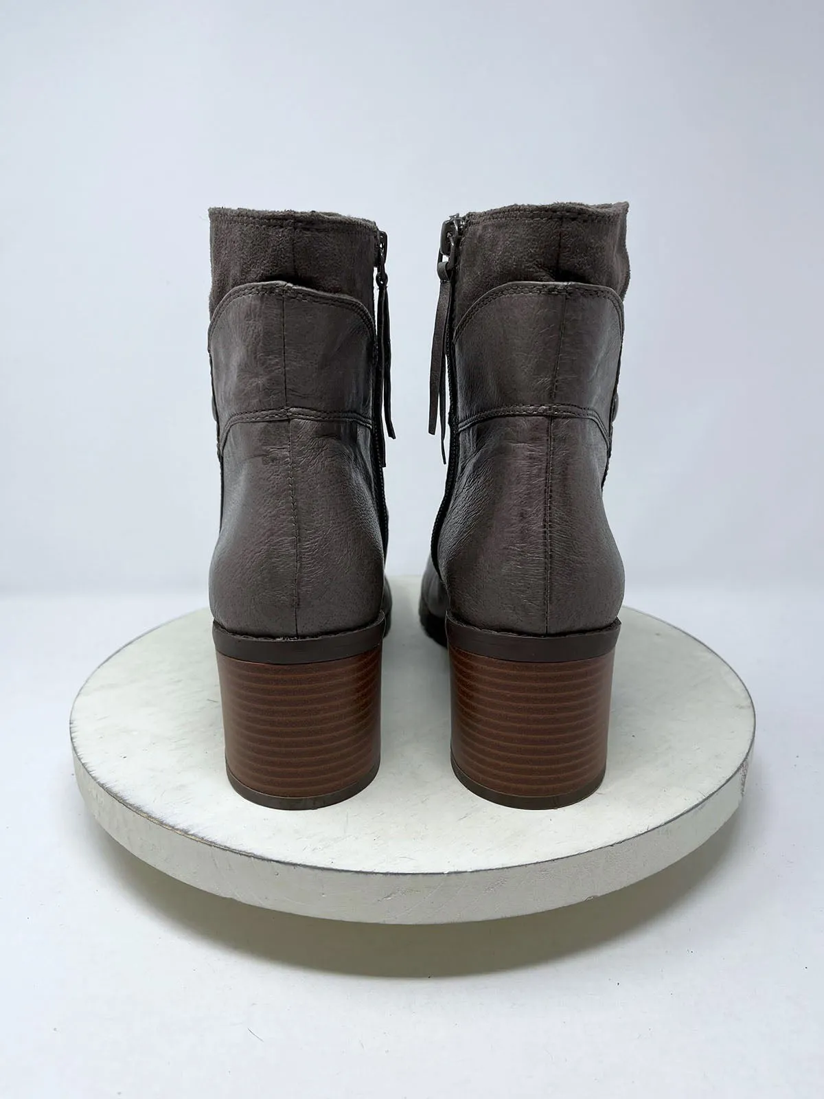 BC Footwear Taille 10 Bottes chevilles délavées taupe et marron
