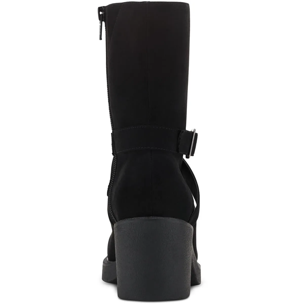 Bessiee Bottines pour Femmes en Simili Cuir à Bout Rond Chaussures Ecco