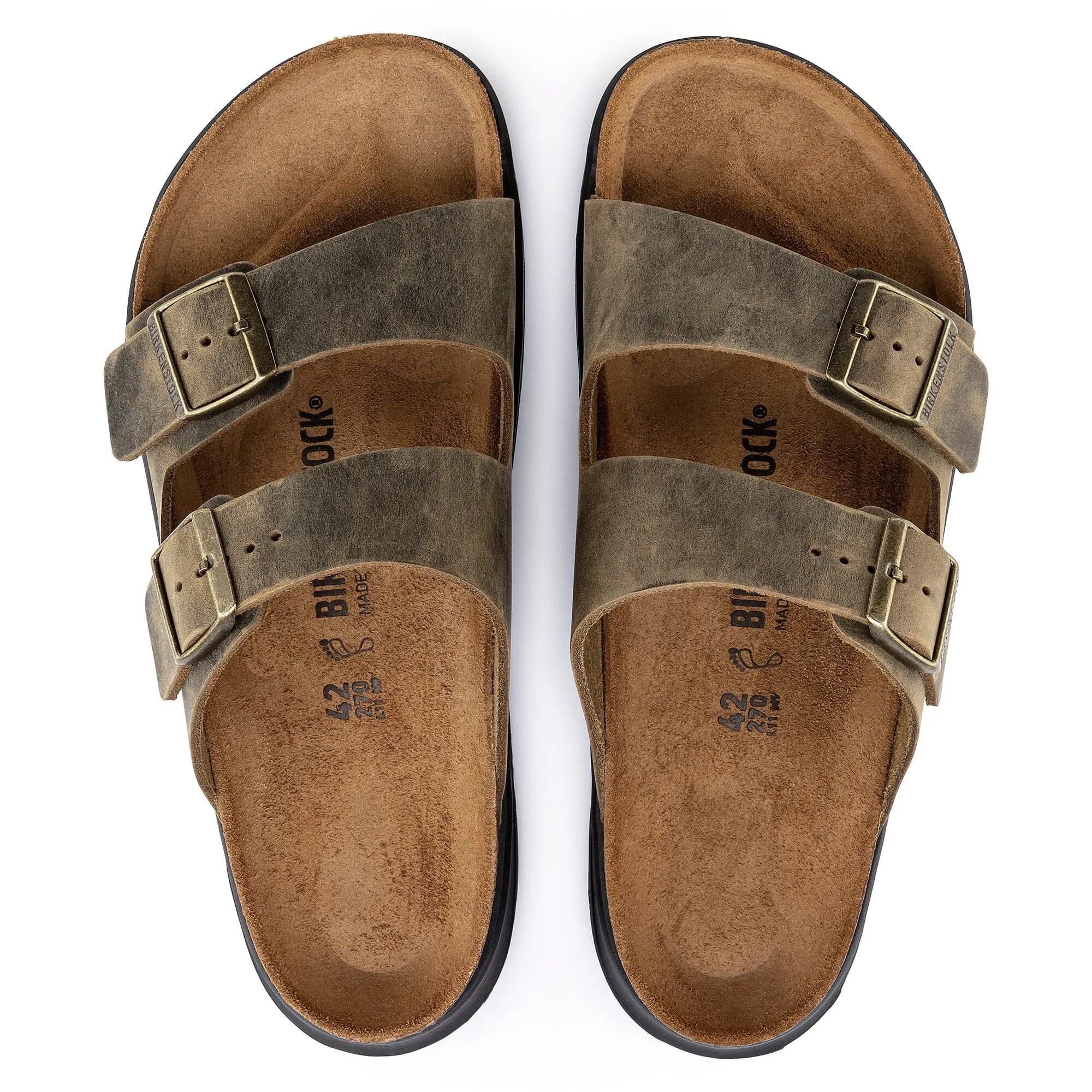 BIRKENSTOCK ARIZONA ROBUSTE POUR HOMME EN CUIR HUILE