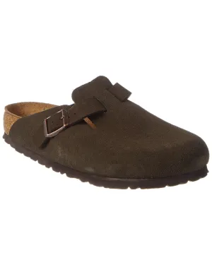 Birkenstock Boston Soft Footbed en daim et cuir