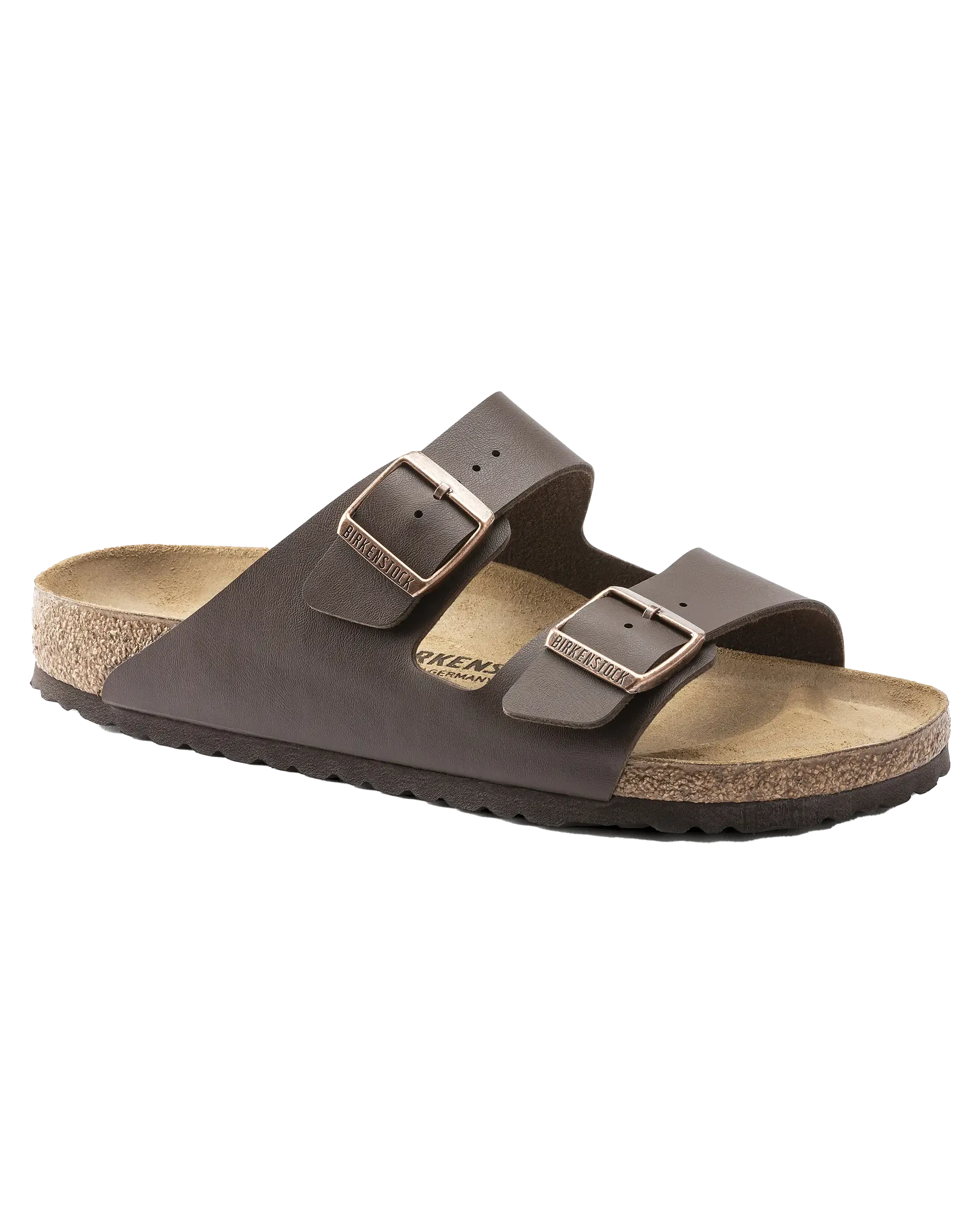 Sandales Birkenstock Arizona en cuir naturel marron foncé